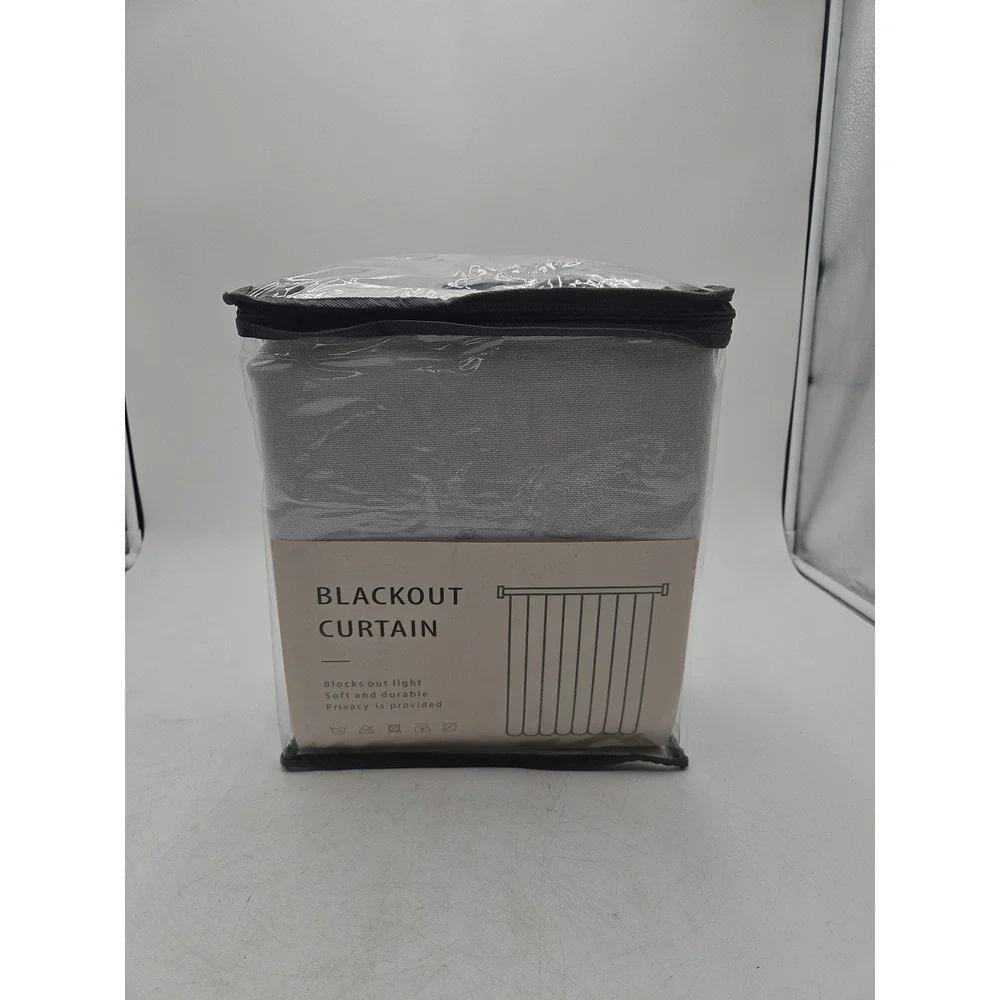 INOVADAY 100% Blackout Curtain 50w X96l  Pinch Pleated Linen Blackout  White